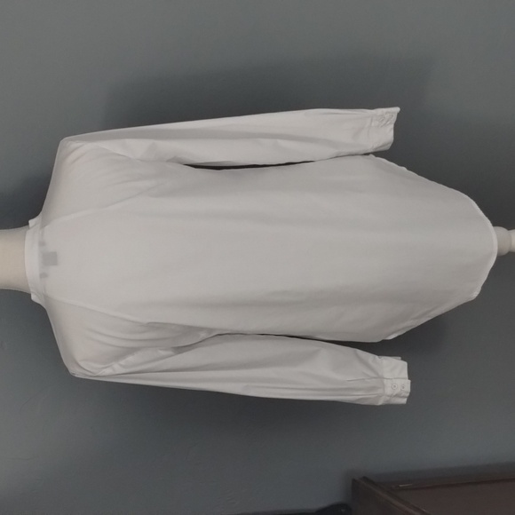 Tribal women's size small white 4-button popover long sleeve - Picture 5 of 10